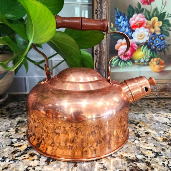 Other - Vintage Solid Copper Tea Kettle